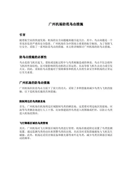 广州机场防范鸟击措施