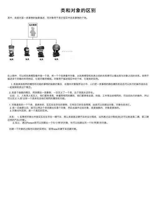 类和对象的区别