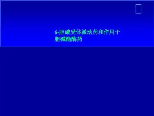 6-胆碱受体激动药和作用于胆碱酯酶药