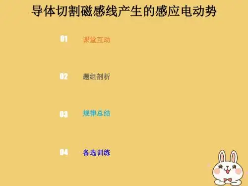 2019版高考物理总复习第十章电磁感应10_2_2导体切割磁感线产生的感应电动势课件