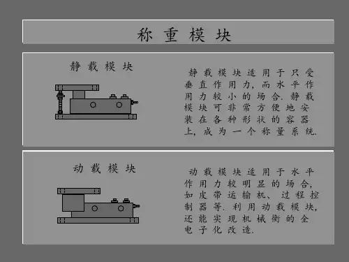 称重模块介绍