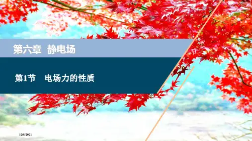 高考物理一轮复习第六章静电场第1节电场力的性质课件_1