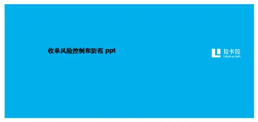 收单风险控制和防范 ppt