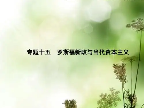 【创优导学案】2014高考历史一轮复习  专题十五 罗斯福新政与当代资本主义课件 人民版必修2
