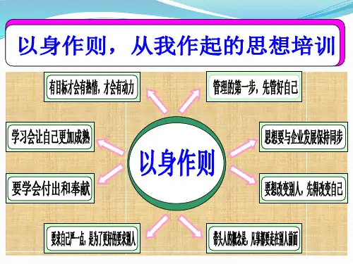 以身作则培训演示文稿1