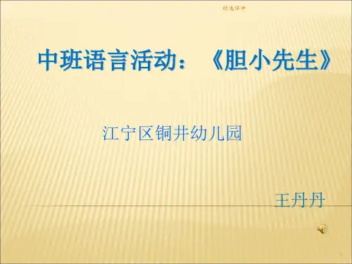 《胆小先生》PPT课件