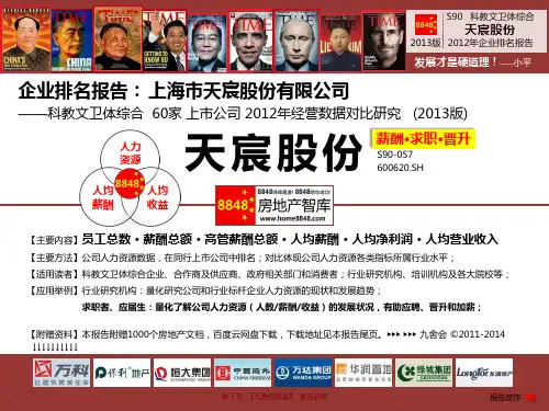 天宸股份招聘官网2013薪酬工资(科教文卫体综合绩效系统设计)上海市天宸股份有限公司_九舍会智库