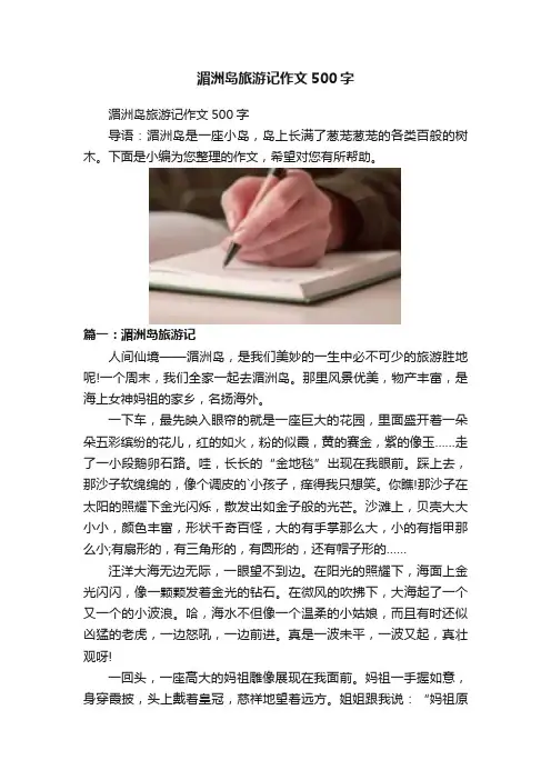 湄洲岛旅游记作文500字