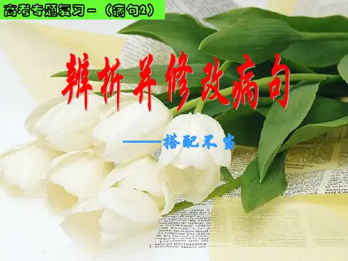 2016病句——搭配不当解析