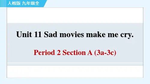 人教版九年级全一册英语同步培优Unit 11 Period 2 Section A (3a-3c)