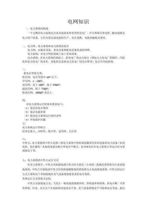 电网常识
