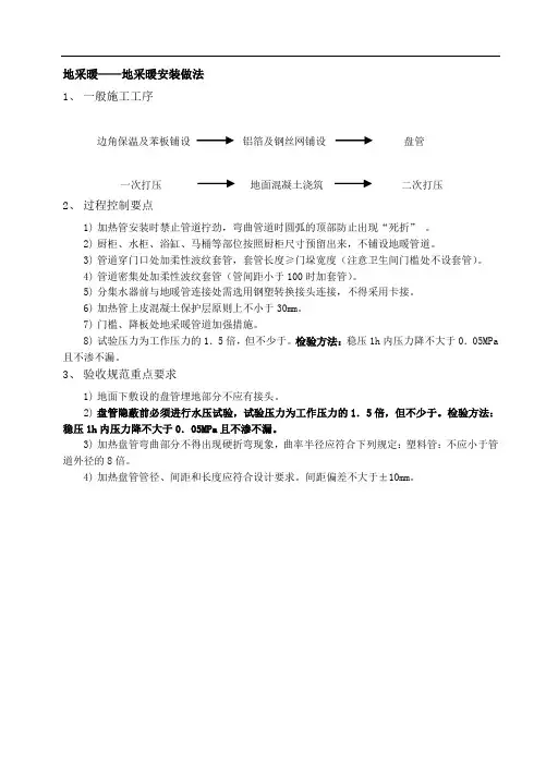 地暖施工图解