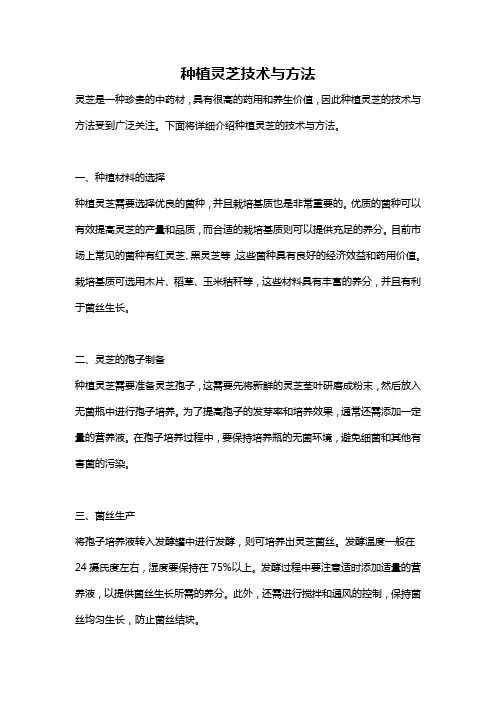 种植灵芝技术与方法