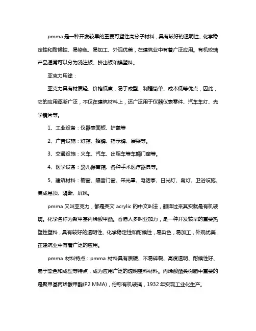 pmma是什么材料