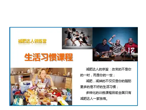 减肥训练营热量消耗讲义