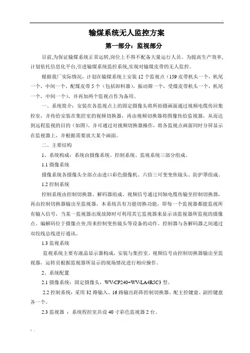 输煤系统无人监控方案