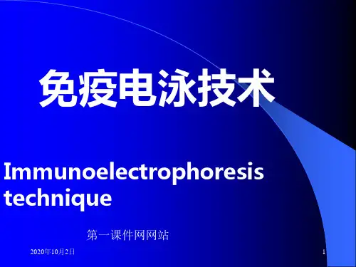医学免疫学检验-免疫学电泳技术PPT课件