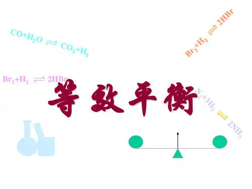 等效平衡PPT 非常有用