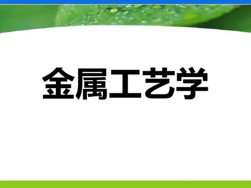 金属工艺学 第一章