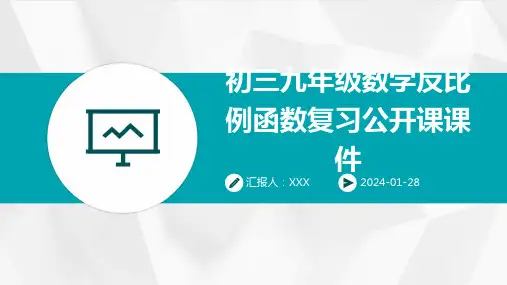 初三九年级数学反比例函数复习公开课课件