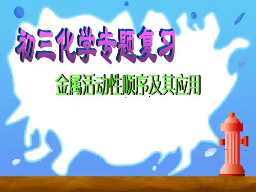 九年级化学专题复习课件