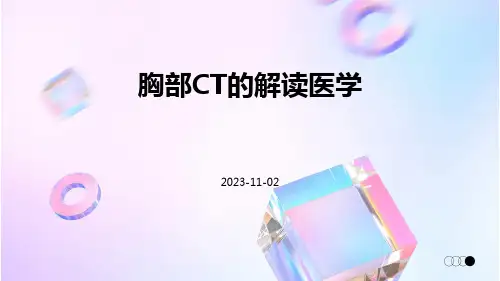 胸部CT的解读医学