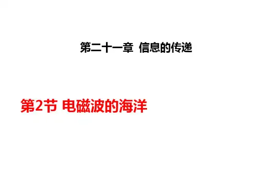 人教版九年级物理课件：21.2 电磁波的海洋 (共30张PPT)