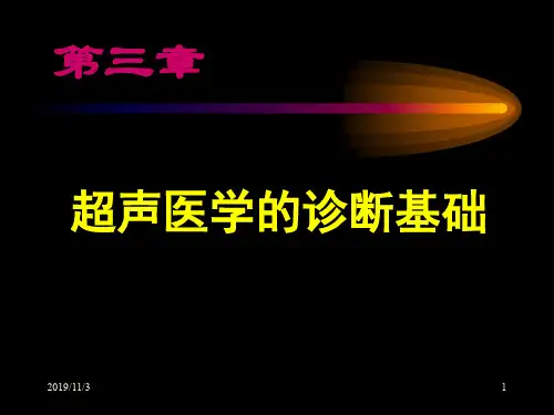 超声医学的诊断基础-教学课件