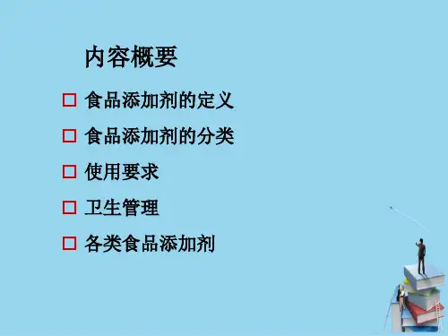 食品添加剂的使用要求