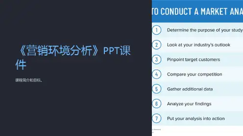 《营销环境分析》课件