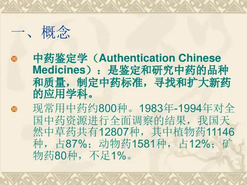 中药鉴定基础知识