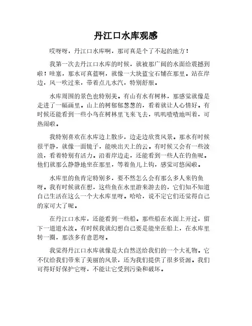 丹江口水库观后感