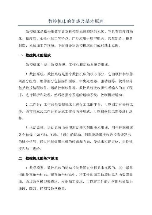 数控机床的组成及基本原理
