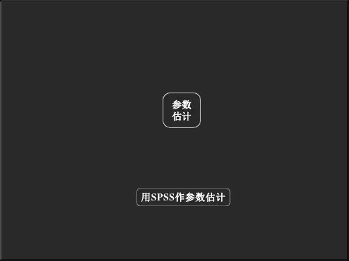 用SPSS作参数估计