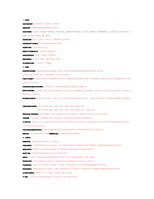 汽车发动机考试复习材料(终极版)