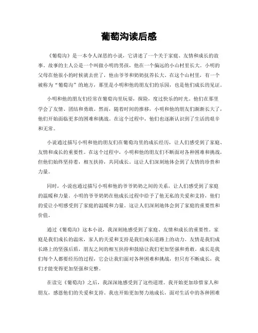 葡萄沟读后感