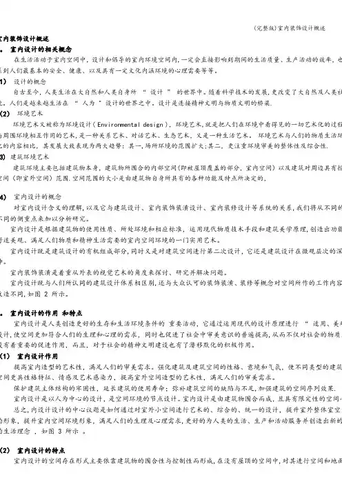 (完整版)室内装饰设计概述