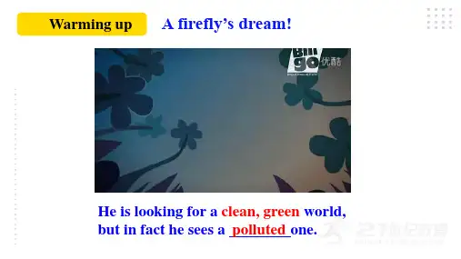 【公开课】Unit 13 We're trying to save the earth