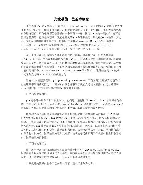 光波导的一些基本概念