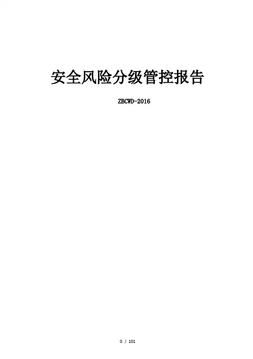 安全风险分级管控报告