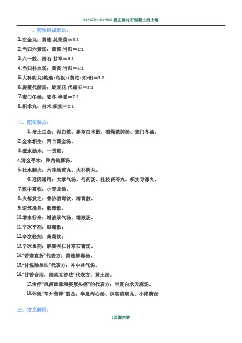 方剂超强总结