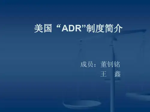 美国“ADR”机制
