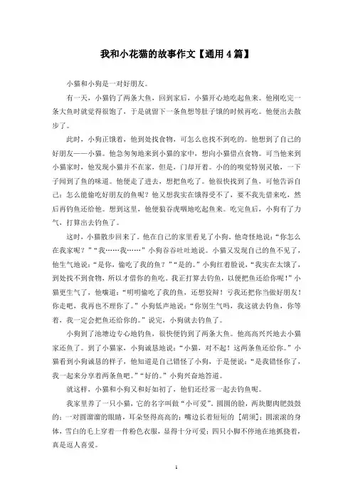 精选我和小花猫的故事作文【通用4篇】