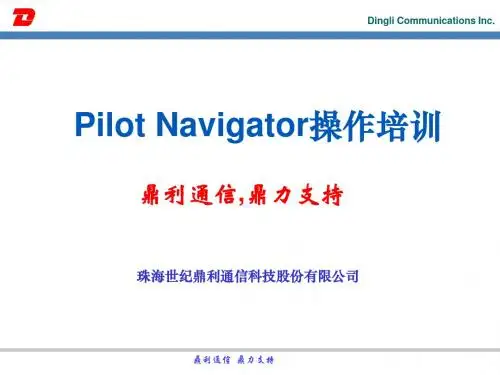鼎利路测路测软件后台分析软件Navigator操作培训教材