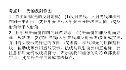 光学作图培优训练专题     八年级物理上册