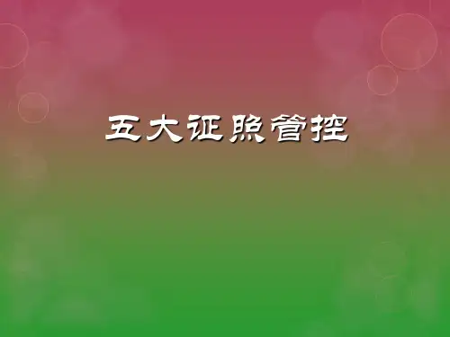 五大证照