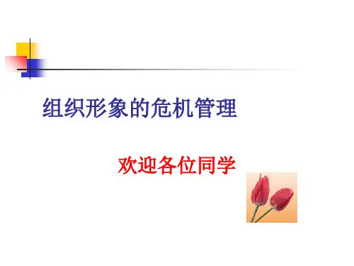 组织形象的危机管理
