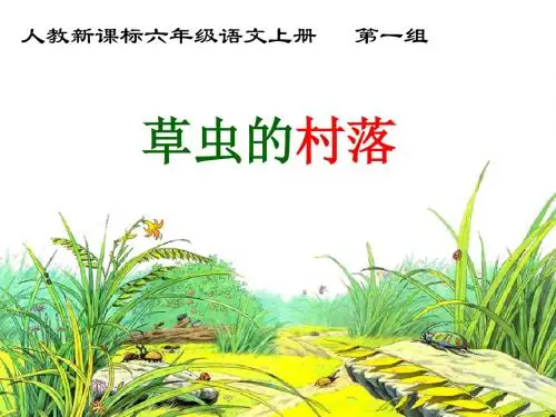 小学六年级语文上册第3课 《草虫的村落》课件..