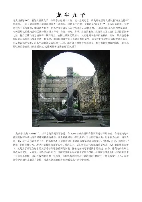 龙 生 九 子
