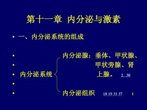 第11章 内分泌与激素